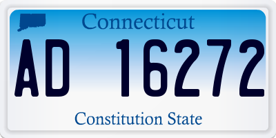 CT license plate AD16272