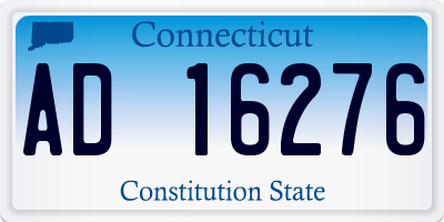 CT license plate AD16276