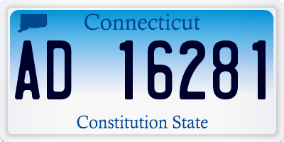 CT license plate AD16281