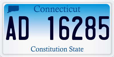 CT license plate AD16285