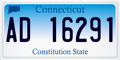 CT license plate AD16291