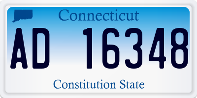 CT license plate AD16348