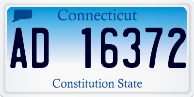 CT license plate AD16372