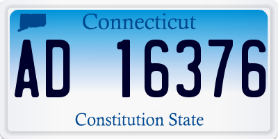 CT license plate AD16376