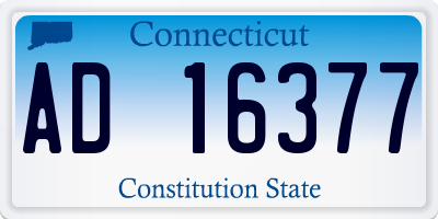 CT license plate AD16377
