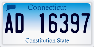 CT license plate AD16397