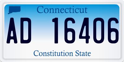 CT license plate AD16406