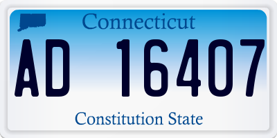 CT license plate AD16407