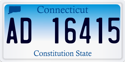 CT license plate AD16415