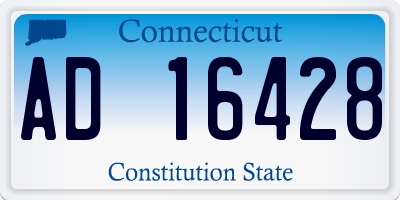 CT license plate AD16428