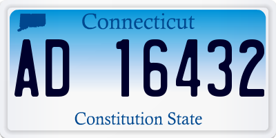 CT license plate AD16432