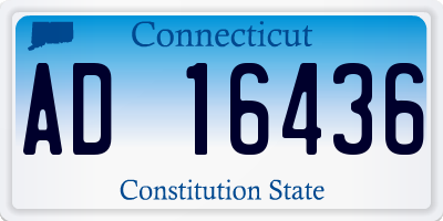 CT license plate AD16436