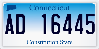 CT license plate AD16445