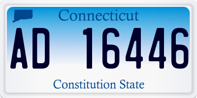 CT license plate AD16446