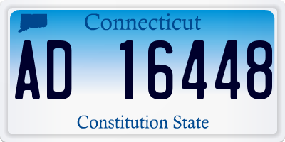 CT license plate AD16448