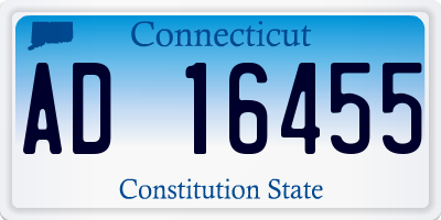 CT license plate AD16455