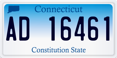 CT license plate AD16461