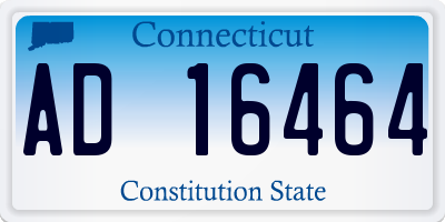 CT license plate AD16464