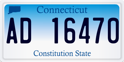 CT license plate AD16470