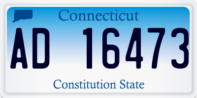 CT license plate AD16473