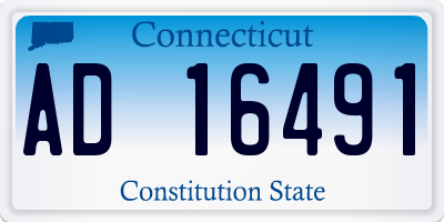 CT license plate AD16491