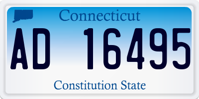 CT license plate AD16495