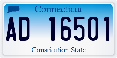 CT license plate AD16501