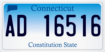 CT license plate AD16516