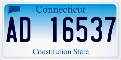 CT license plate AD16537