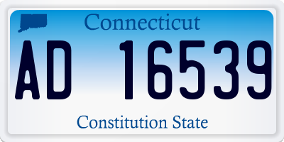 CT license plate AD16539