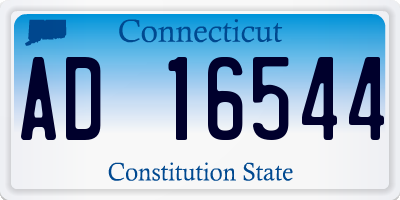 CT license plate AD16544