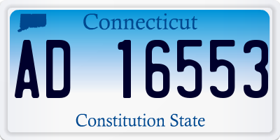 CT license plate AD16553