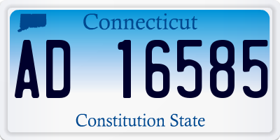 CT license plate AD16585