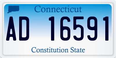 CT license plate AD16591