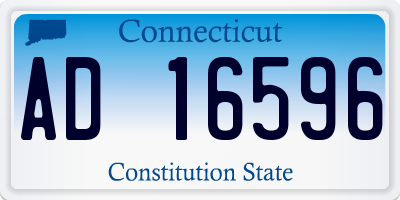 CT license plate AD16596