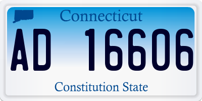 CT license plate AD16606