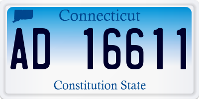 CT license plate AD16611