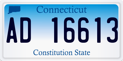 CT license plate AD16613