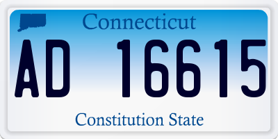CT license plate AD16615