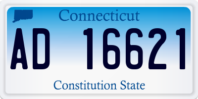 CT license plate AD16621