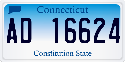 CT license plate AD16624