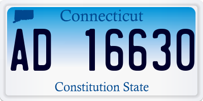 CT license plate AD16630