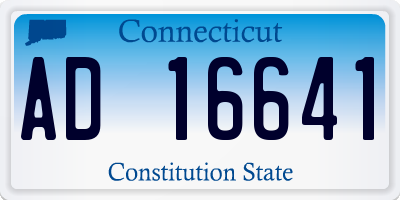 CT license plate AD16641