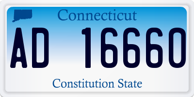 CT license plate AD16660