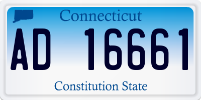CT license plate AD16661