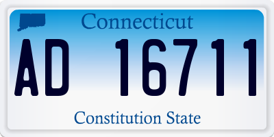 CT license plate AD16711