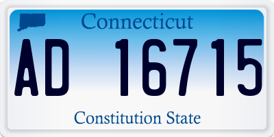 CT license plate AD16715