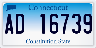 CT license plate AD16739