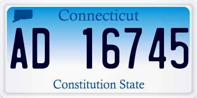 CT license plate AD16745