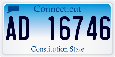 CT license plate AD16746